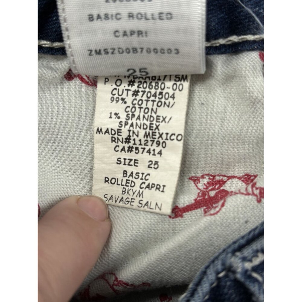 True Religion Women's Basic Rolled Capri Jeans Si… - image 5